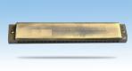 HG24C 24 holes copper comb, bronzed cover, performance harmonica, plastic box